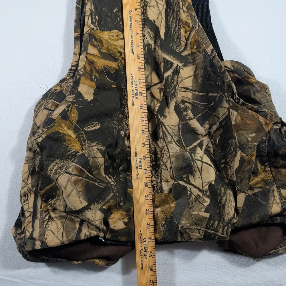 Field & Stream Vest Mens M/L Camo Hunting Realtree Hardwoods Utility Game Bag